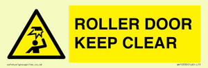 ROLLER DOOR KEEP CLEAR